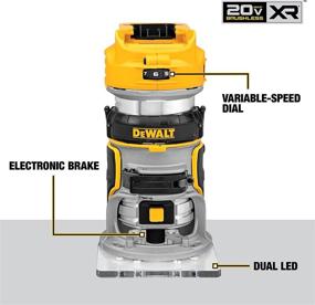 img 3 attached to 🔌 DEWALT 20V Max XR Brushless Cordless Router (Tool Only, DCW600B)