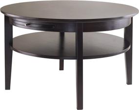 img 4 attached to 🌟 WINSOME Amelia Occasional Table: Stylish Dark Espresso Accent for Any Room