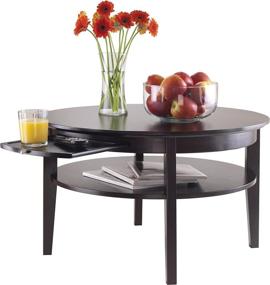 img 2 attached to 🌟 WINSOME Amelia Occasional Table: Stylish Dark Espresso Accent for Any Room