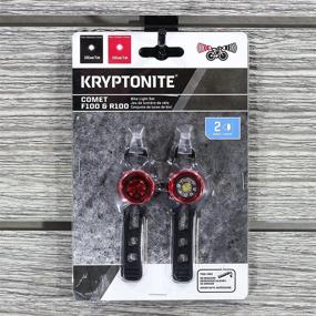 img 1 attached to Enhance Safety with Kryptonite Comet F100/R100 Alum to Be Seen Front & Rear LED Bicycle Light (2 Pack)