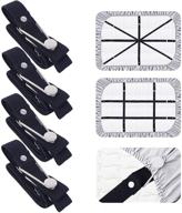 🛏️ scyrox bed sheet fasteners - premium upgraded elastic bands for secure fitted sheet hold, adjustable mattress pad clips gripper holder - 4 pcs/set black logo