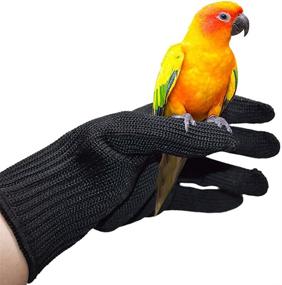 img 2 attached to 🦜 QBLEEV Bird Training Anti-Bite Gloves – Ultimate Parrot Chewing Working Protective Gear