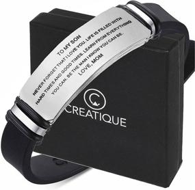 img 4 attached to Creatique Personalized Inspirational Bracelets - Perfect Gifts for Your Loved Ones