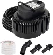 🏊 xiny tool swimming water pool cover pump: efficient 800gph submersible sump pump for above ground & in ground pools - includes 16ft heavy duty drainage hose & 3 size hose adapters логотип