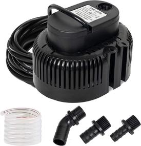 img 4 attached to 🏊 Xiny Tool Swimming Water Pool Cover Pump: Efficient 800GPH Submersible Sump Pump for Above Ground & In Ground Pools - Includes 16ft Heavy Duty Drainage Hose & 3 Size Hose Adapters