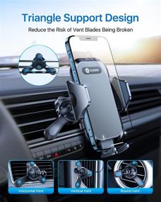 img 1 attached to Andobil Car Vent Phone Mount [Vertical & Deep Vent Friendly] Ultra Stable Vent Phone Holder with 3-Point Feet, Compatible with iPhone 13/12/12 Pro/11/11 Pro Max - Enhancing Searchability