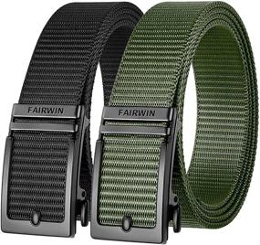 img 4 attached to 👔 Designer Western Men's Accessories by Fairwin: Ratchet Adjustable for Enhanced Style