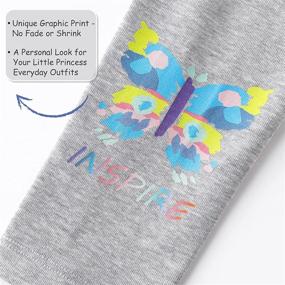 img 1 attached to 🦋 Butterfly Patterned Leggings: Toddler Girls' Activewear Clothing