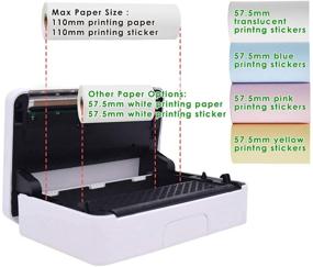 img 2 attached to 🖨️ Wireless Thermal Printer for Travel - Portable & Compatible with iOS, Android, Windows - Print Stickers, Labels, Receipts, Photos - 300dpi Grayscale Printing Mode