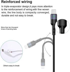 img 1 attached to 🔌 USAMS Multi Charging Cable 2Pack - 4FT 4 in 1 Nylon Braided Fast Charging Cord with Type C & Micro USB Connectors - Compatible with Cell Phones, Tablets, and More
