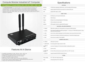 img 1 attached to 🖥️ Waveshare Вычислительный модуль промышленного интернета вещей Mini-компьютер: Улучшенная связь 4G и функция PoE для Raspberry Pi CM3/CM3+ Series