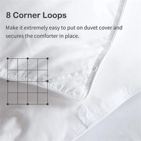 img 2 attached to Alternative Microfiber Quilt Duvet Ultra Soft 106X90Inches