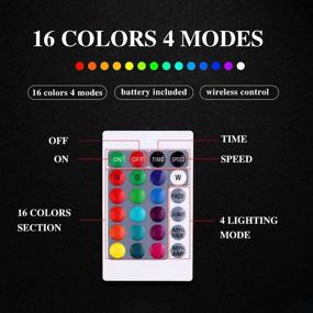 img 1 attached to 16 Color Changing Curtain Lights with Remote & Timer: Vibrant LED 300 Bulbs for Bedroom, Wedding, Party Backdrop