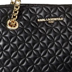 img 2 attached to 👜 Shop the Latest Karl Lagerfeld Paris Karolina Chain Handbags & Wallets in Totes for Women