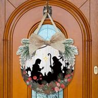 christmas ornament decoration nativity farmhouse logo