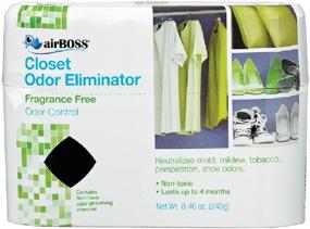 img 1 attached to 🌬️ airBOSS Closet Odor Neutralizing Gel 17oz (Single Pack) - Storage Closet and Small Space Odor Eliminator, Fight Mildew & Unpleasant Odors