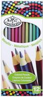 metallic color pencil set colors logo