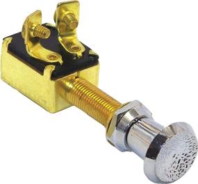 img 1 attached to Shoreline Marine Brass Push Switch