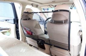 img 3 attached to 🚗 Zone Tech Pet Car Net Barrier: Universal Mesh Vehicle Pet Safety Barrier