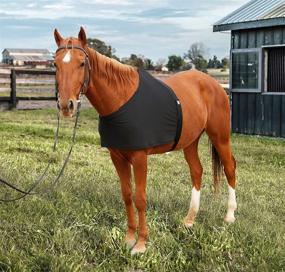 img 3 attached to Harrison Howard Stretch Vest Horse Chest Saver Protector - Anti-Rub Bib & Wither Shoulder Guard