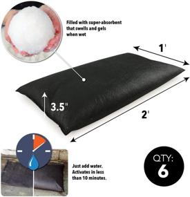 img 3 attached to 🌊 Quick Dam QD1224-6: Flood Bags 1ft x 2ft, 6-Pack - Fast-Acting Water Activated Barrier for Flood Prevention