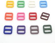 colorful plastic tri glide triglides buckles logo