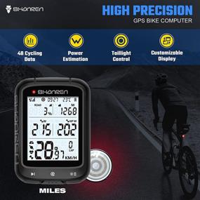 img 3 attached to 🚲 Enhanced SHANREN MILES GPS Bike Computer: BLE & ANT+ Wireless, Power Estimation, Auto Backlight, IPX7 Waterproof, Sync with Bike Taillight - Upgraded Speedometer