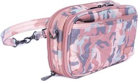 img 3 attached to 👛 Кошелек Lug Women's Roundabout 2, CAMO ROSE: Компактный и стильный органайзер для активных женщин