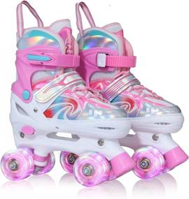 img 4 attached to PURKUN Roller Toddler Adjustable Patines
