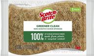 🧽 12-pack non-scratch scrub sponges by scotch-brite greener clean логотип