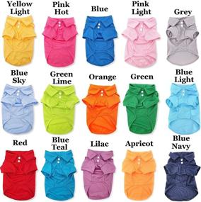 img 2 attached to Cute Pet Polo Shirt: Funny Dog Clothes for Small Cats and Dogs - Solid T-Shirt Apparel