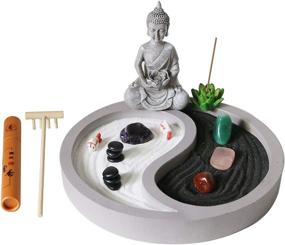 img 4 attached to Serene Desk Oasis: Mini Zen Garden Kit for Relaxation and Inspiration