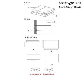 img 1 attached to Enhance and Protect Your PS4 Controllers with Vanknight Vinyl Decal Skin Stickers