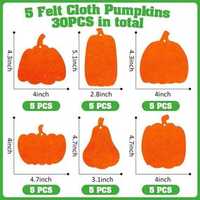 img 3 attached to 🎃 30-Piece Fall Crafts Pumpkin Decoration Set: DIY Foam Decor with Pipe Cleaners, Pom Poms, Colorful Popsicle Sticks, Gem Stickers, Wiggle Eyes, and More!