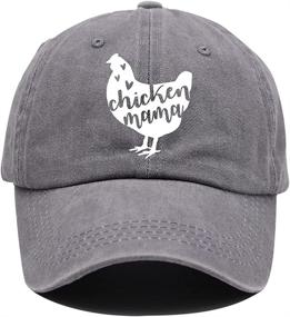 img 4 attached to Chicken Baseball Vintage Distressed Adjustable Outdoor Recreation and Climbing