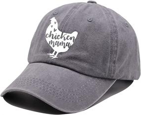 img 3 attached to Chicken Baseball Vintage Distressed Adjustable Outdoor Recreation and Climbing