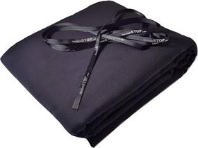 img 4 attached to tarnishSTOP Luxury Anti-Tarnish Prevention Silver Cloth by The Yard, (5 Yards, Black) - 58 Inches Wide: Includes Logo Ribbon, Silverware Wrap & Drawer Liner