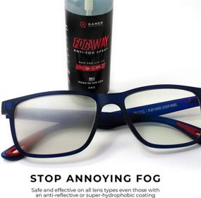img 3 attached to 🌫️ FogAway Anti-Fog Spray for Glasses, 2oz Bottle, 600 Pumps, Prevents Fog on All Lenses & Devices: Goggle, PPE, VR Headsets, Safe on Anti-Reflective Lenses, Made in USA by Gamer Advantage