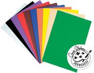 🎨 non-toxic foam sheets - creativity street, assorted bright colors, 12 x 18 in, pack of 10 logo