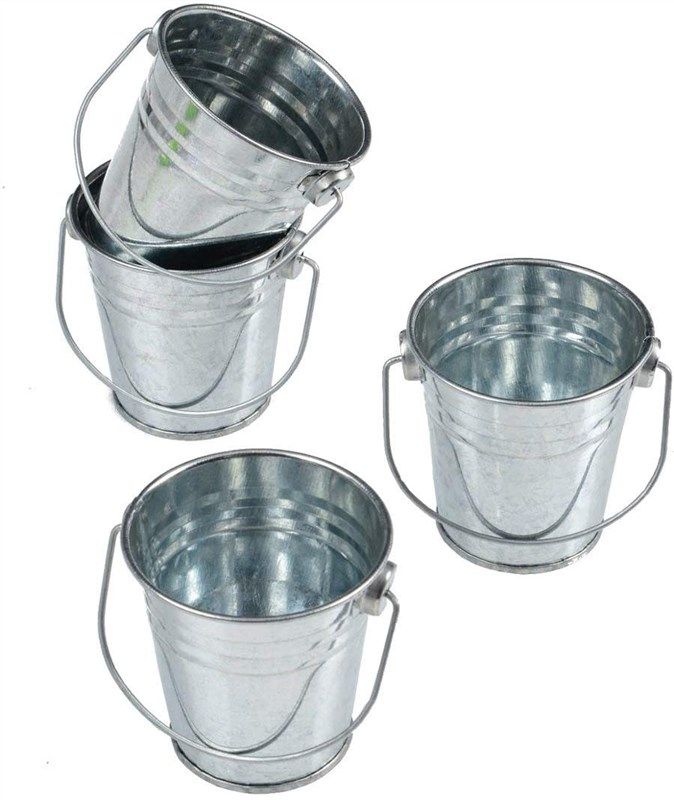 mini metal buckets pack 12 标志