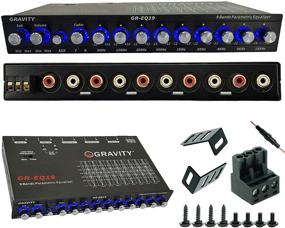 img 4 attached to 🚗 Gravity EQ19: Premium 1/2 Din Car Audio Equalizer EQ with 9 Equalization Bands, Front/Rear/Sub Output, 9V Power, RCA Output, AUX/DVD Input Switch