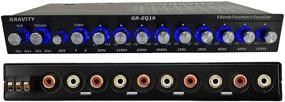 img 1 attached to 🚗 Gravity EQ19: Premium 1/2 Din Car Audio Equalizer EQ with 9 Equalization Bands, Front/Rear/Sub Output, 9V Power, RCA Output, AUX/DVD Input Switch