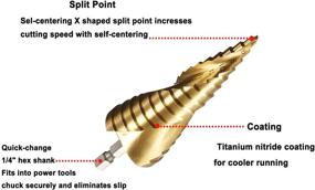 img 3 attached to 🌀 Высокоэффективная спиральная сверла LESOLEIL с пазами из титана для точного сверления