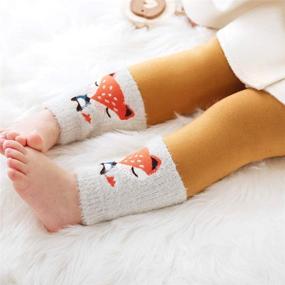 img 1 attached to 🐘 Warm and Comfy Winter Leggings for Girls and Boys: Elephant MONFE Fleece Lined Cotton Knit Tights