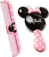 🔍 оптимизированный поиск: набор для легкого ухода за волосами disney baby minnie - щетка для волос и расческа с широкими зубчиками логотип
