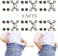 👖 zocone waist buckle extender sets for jeans pants - adjustable and no sew - bronze logo