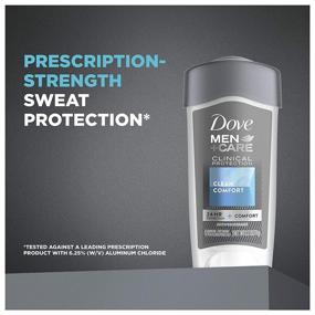 img 2 attached to 🚿 DOVE MEN + CARE Clinical Protection Clean Comfort XL Antiperspirant - 48-hour Sweat and Odor Protection with Triple Action Moisturizer