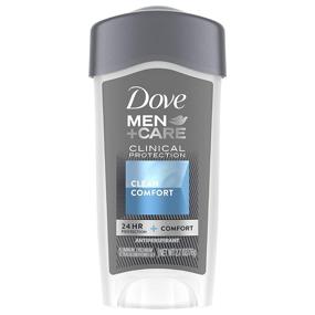 img 4 attached to 🚿 DOVE MEN + CARE Clinical Protection Clean Comfort XL Antiperspirant - 48-hour Sweat and Odor Protection with Triple Action Moisturizer