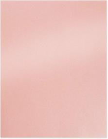 img 4 attached to 🌸 Pink Metallic Paper - 100-Pack Light Pink Shimmer Paper: Flower Making, Invitation, Stationery & More!