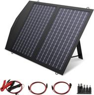 🌞 allpowers 60w foldable solar panel charger - monocrystalline waterproof ip66 portable solar panel with 5v usb, 18v dc output, parallel port - ideal for solar generator, 12v car battery, laptops, and cellphones logo